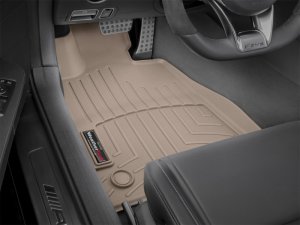 Mercedes-Benz AMG GTS C190 Floor Mats - Rubber - Front - WeatherTech - FloorLiner DigitalFit - Tan - `16-`27
