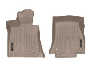 BMW 7 Series Floor Mat Set - Front - WeatherTech - FloorLiner DigitalFit - Tan - `16-`27