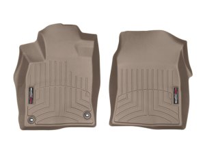 Honda Civic FloorLiner - Front - WeatherTech - DigitalFit - Tan - `16-`27