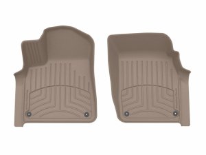 Audi Q7 Floor Mat - Front - WeatherTech - FloorLiner HP - Tan - `17-`25 Audi Q7 Floor Mat - Front - WeatherTech - FloorLiner HP - Tan - `17-`25