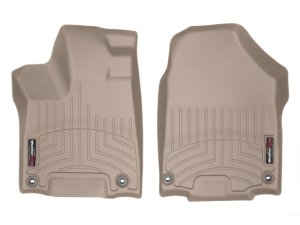 Honda Ridgeline FloorLiner - Front - WeatherTech - DigitalFit - Tan - `17-`27
