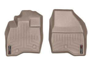 Ford Explorer FloorLiner - Front - WeatherTech - DigitalFit - Tan - `17-`27