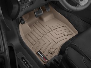 Ford Explorer FloorLiner - Front - WeatherTech - DigitalFit - Tan - `17-`27