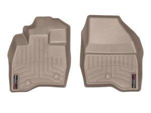 Ford Explorer FloorLiner - Front - WeatherTech - DigitalFit - Tan - `17-`27
