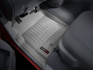 Dodge Ram 1500 Pickup QuadCab FloorLiner - Front - WeatherTech - DigitalFit - Grey - `02-`06