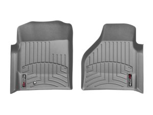 Dodge Ram 1500 Pickup QuadCab FloorLiner - Front - WeatherTech - DigitalFit - Grey - `02-`06