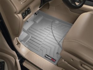 Honda Pilot FloorLiner - Front - WeatherTech - DigitalFit - Grey - 2005