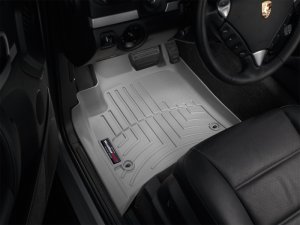Porsche Cayenne FloorLiner - Front - WeatherTech - DigitalFit - Grey - `04-`10