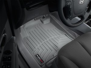 Hyundai Santa Fe FloorLiner - Front - WeatherTech - DigitalFit - Grey - `07-`09