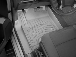 Ford F-550 Floor Mat - Front - WeatherTech - FloorLiner HP - Grey - `17-`27