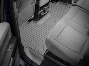 Ford F-350 Floor Mat Set - Rear - WeatherTech - FloorLiner HP - Grey - `17-`27