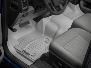 Ford F-350 FloorLiner - Front - WeatherTech - DigitalFit - Grey - `17-`27