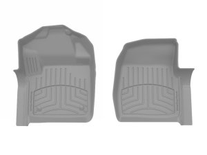Ford F-250 Floor Mat Set - Front - WeatherTech - FloorLiner HP - Grey - `17-`19