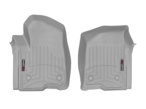 Chevrolet Silverado 1500 Crew Cab FloorLiner - Front - WeatherTech - DigitalFit - Grey - `19-`27