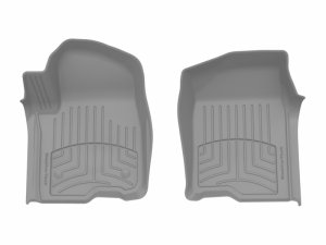 GMC Sierra Floor Mat Set - Front - WeatherTech - FloorLiner HP - Grey - `19-`27