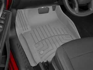 GMC Sierra Floor Mat Set - Front - WeatherTech - FloorLiner HP - Grey - `19-`27