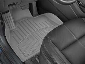 Kia Telluride Floor Mats - Front - WeatherTech - FloorLiner HP - Grey - `20-`27