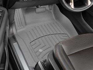 Cadillac Escalade ESV Floor Mats - Front - WeatherTech - FloorLiner HP - Grey - `21-`27