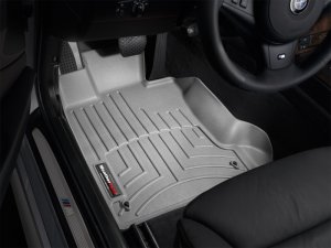 BMW 528 FloorLiner - Front - WeatherTech - DigitalFit - Grey - `04-`10 BMW 528 FloorLiner - Front - WeatherTech - DigitalFit - Grey - `04-`10