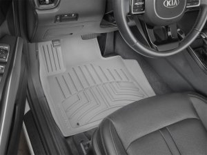 Kia Sorento Floor Mat - Front - WeatherTech - FloorLiner HP - Grey - `21-`27