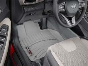 Hyundai Santa Fe FloorLiner - Front - WeatherTech - DigitalFit - Grey - `21-`27
