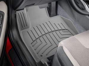 Hyundai Santa Fe Floor Mat Set - Front - WeatherTech - FloorLiner HP - Grey - `21-`27