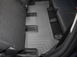 Hyundai Santa Fe Floor Mats - Rear - WeatherTech - FloorLiner HP - Grey - `24-`26