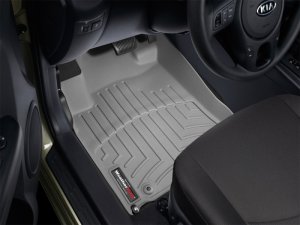 Kia Soul FloorLiner - Front - WeatherTech - DigitalFit - Grey - `10-`13 Kia Soul FloorLiner - Front - WeatherTech - DigitalFit - Grey - `10-`13