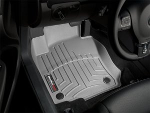 Volkswagen Rabbit FloorLiner - Front - WeatherTech - DigitalFit - Grey - 2007
