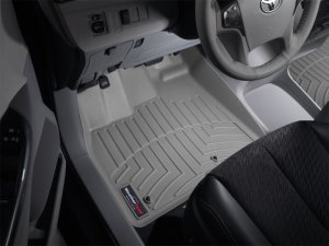 Toyota Sienna FloorLiner - Front - WeatherTech - DigitalFit - Grey - `11-`12