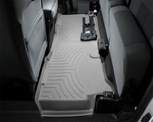 Ford F350 Super Cab FloorLiner - Rear - WeatherTech - DigitalFit - Grey - `11-`27