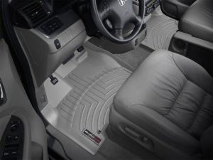 Honda Odyssey FloorLiner - Front - WeatherTech - DigitalFit - Grey - `05-`10