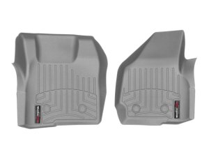 Ford F450 Floor Liners - Front - WeatherTech - DigitalFit - Grey - `11-`27