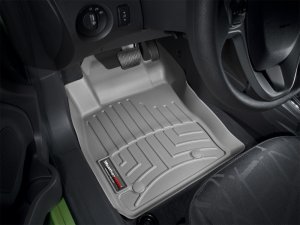 Ford Fiesta FloorLiner - Front - WeatherTech - DigitalFit - Grey - `11-`27