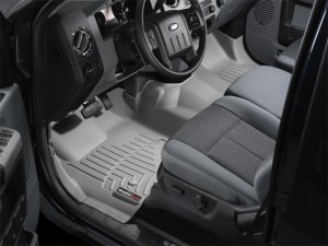 Ford F450 FloorLiner - Front - WeatherTech - DigitalFit - Grey - `11-`27