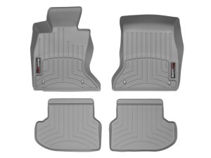BMW 5 Series FloorLiner - Rear - WeatherTech - WeatherTech DigitalFit - Grey - `14-`27