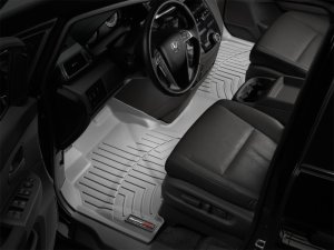 Honda Odyssey FloorLiner - Front - WeatherTech - DigitalFit - Grey - `11-`27