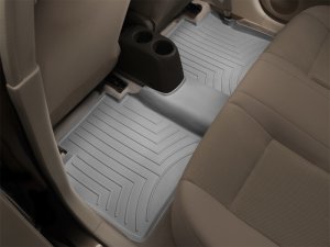 Land Rover LR4 Floor Mats - Rear - WeatherTech - FloorLiner DigitalFit - Grey - `13-`27