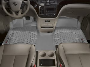 Nissan Quest FloorLiner - Front - WeatherTech - DigitalFit - Grey - `11-`27
