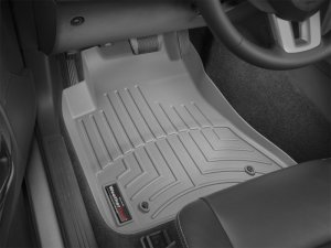 Dodge Challenger FloorLiner - Front - WeatherTech - DigitalFit - Grey - `11-`27