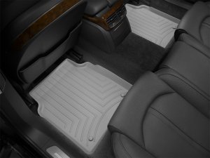 Audi A8 FloorLiner - Rear - WeatherTech - DigitalFit - Grey - `11-`27 Audi A8 FloorLiner - Rear - WeatherTech - DigitalFit - Grey - `11-`27