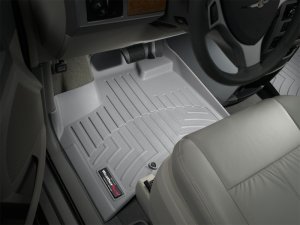 Chrysler Town & Country FloorLiner - Front - WeatherTech - DigitalFit - Grey - `11-`27