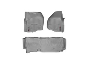 Ford F-450 FloorLiner - Rear - WeatherTech - DigitalFit - Grey - `12-`27