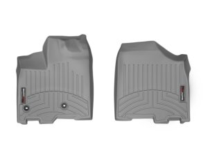 Toyota Sienna FloorLiner - Front - WeatherTech - DigitalFit - Grey - `13-`27