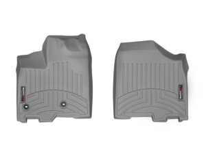 Toyota Sienna FloorLiner - Front - WeatherTech - DigitalFit - Grey - `13-`27
