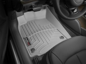 Audi S6 FloorLiner - Front - WeatherTech - DigitalFit - Grey - `12-`27