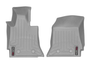 Chevrolet Corvette FloorLiner - Front - WeatherTech - DigitalFit - Grey - `14-`27 Chevrolet Corvette FloorLiner - Front - WeatherTech - DigitalFit - Grey - `14-`27