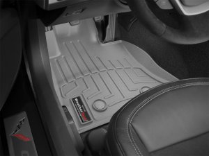 Chevrolet Corvette FloorLiner - Front - WeatherTech - DigitalFit - Grey - `14-`27
