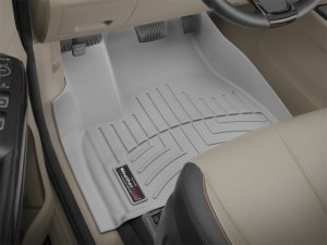 Kia Sedona FloorLiner - Front - WeatherTech - DigitalFit - Grey - `15-`27