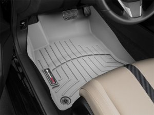 Honda Civic FloorLiner - Front - WeatherTech - DigitalFit - Grey - `16-`27